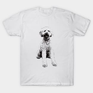 Labradoodle Face Design - A Labradoodle Christmas Gift T-Shirt